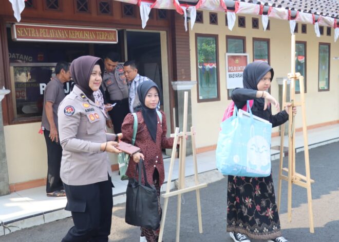 Polres Ciamis Fasilitasi Kreativitas Anak Difabel, Dua Siswa SLBN Ciamis Ikuti Lomba Melukis Tingkat Mabes Polri