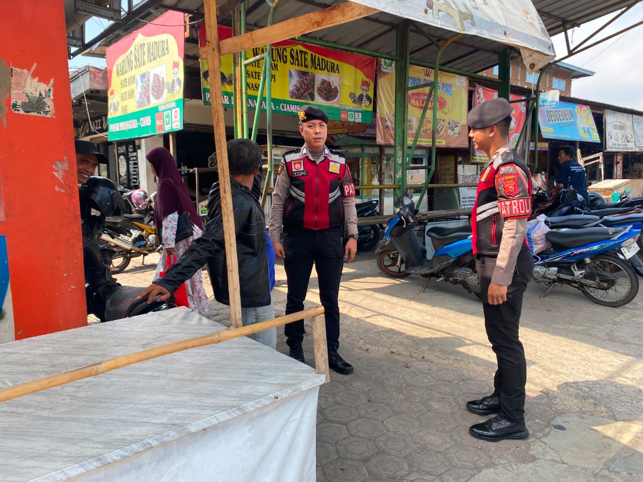 Polres Ciamis Tingkatkan Patroli Antipremanisme di Pasar Imbanagara, Perkuat Keamanan dan Ketertiban Masyarakat