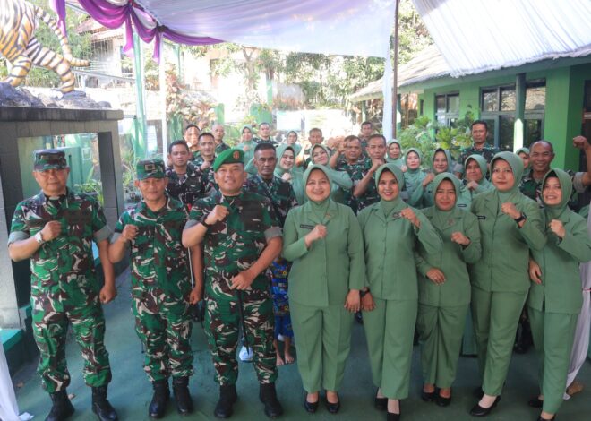 Bersama Ketua Persit, Dandim 0611/Garut Kunker ke Wilayah Selatan Garut