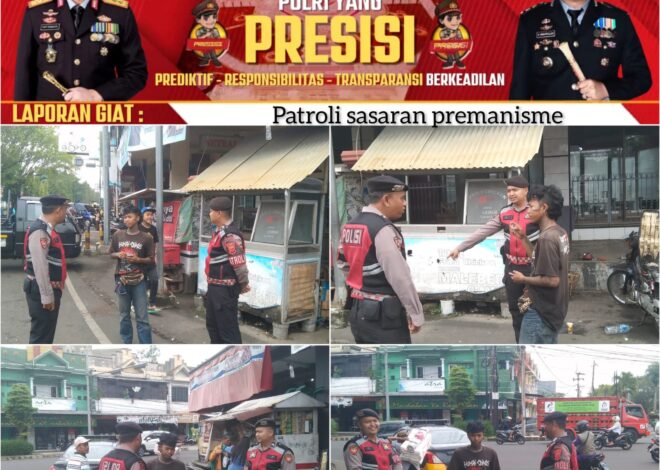 Berantas Aksi Premanisme, Sat Samapta Polres Ciamis Patroli Dialogi Jalanan Padat Lalu Lintas