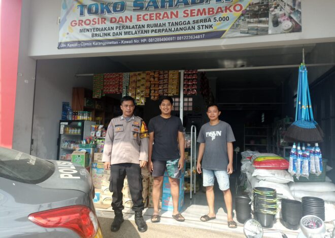 Polsek Kawali Intensifkan Patroli Dialogis untuk Perkuat Harkamtibmas di Sejumlah Titik Strategis Wilayah Kawal