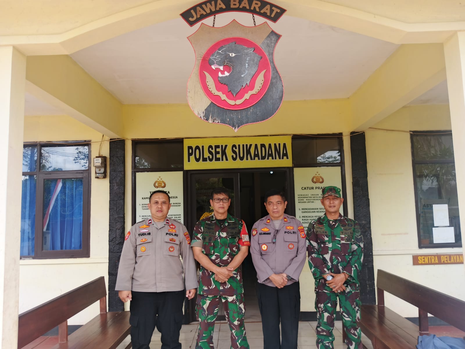 Polsek Sukadana Perkuat Soliditas TNI-Polri untuk Menjaga Stabilitas Kamtibmas di Wilayah Ciamis