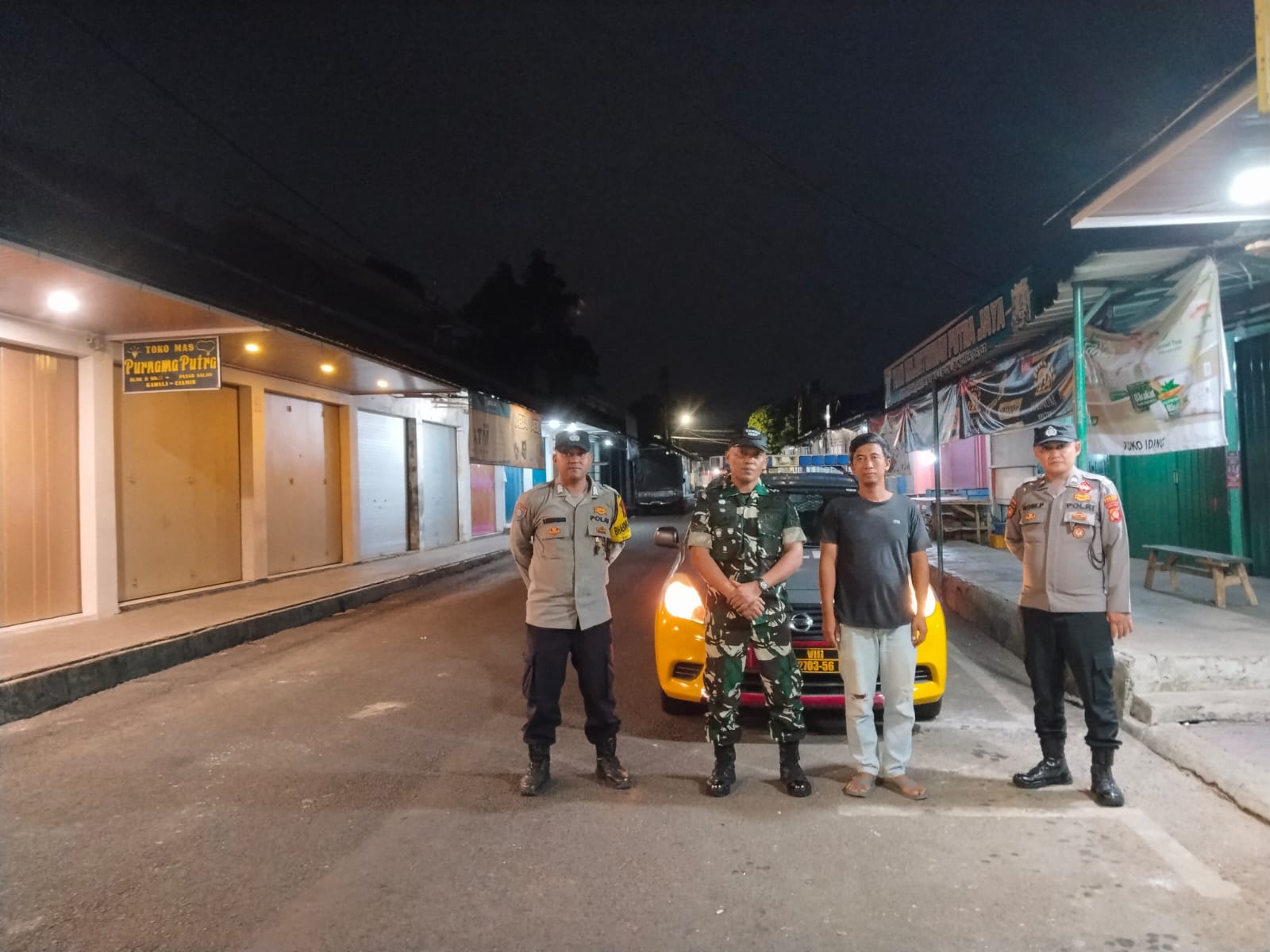 Sinergitas TNI-Polri Perkuat KRYD Patroli Biru, Polsek Kawali Intensifkan Antisipasi Gangguan Kamtibmas di Wilayah Hukum Kawali