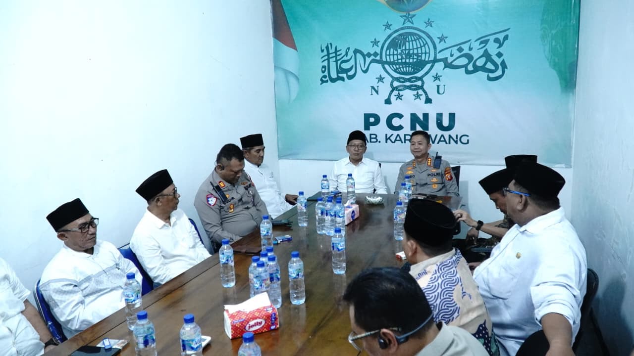 Silaturahmi Kapolresta Karawang dan PCNU Perkuat Sinergi Ulama dan Polri Jaga Kondusivitas Daerah