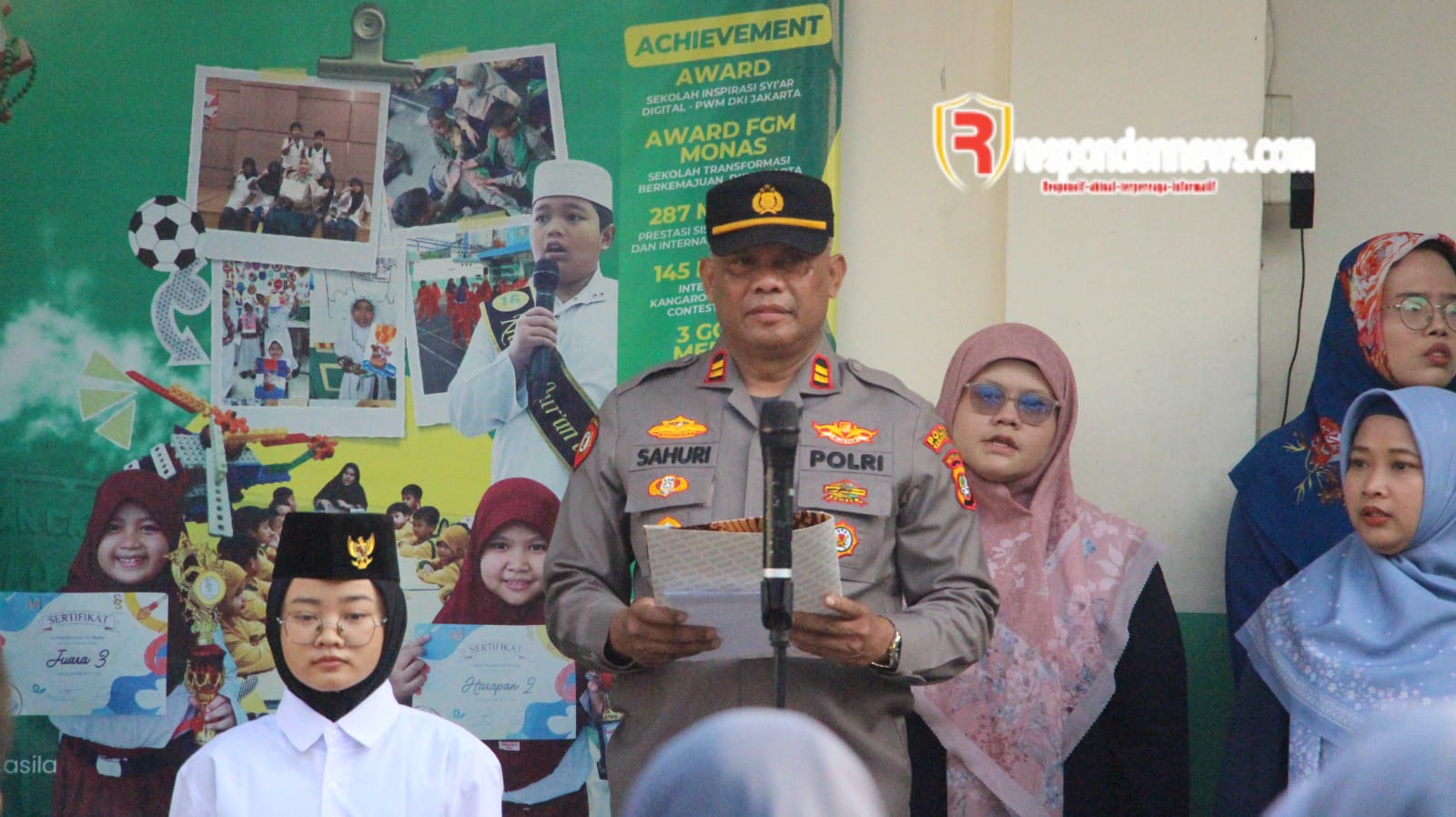 Wakapolsek Kemayoran Pimpin Upacara, Ajak Pelajar Jauhi Tawuran, Narkoba, dan Bullying