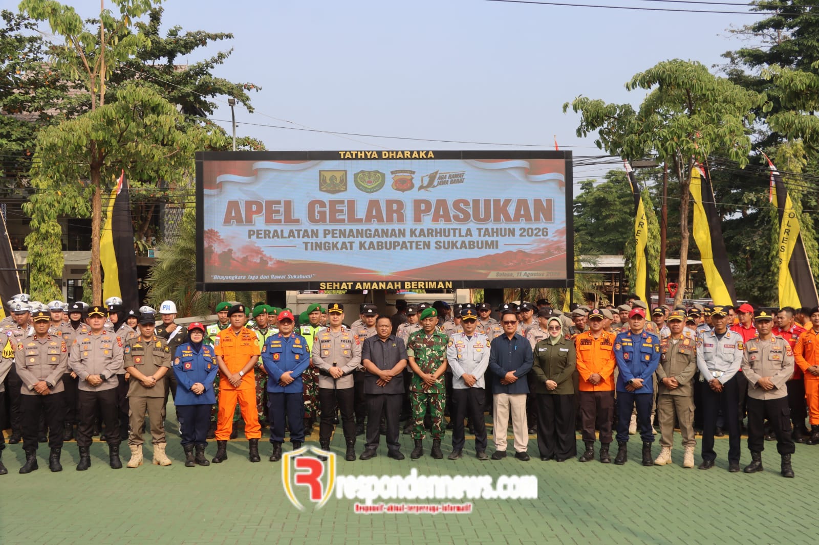 Polres Sukabumi Gelar Apel Kesiapan Penanganan Karhutla 2026, Perkuat Sinergi Lintas Sektoral
