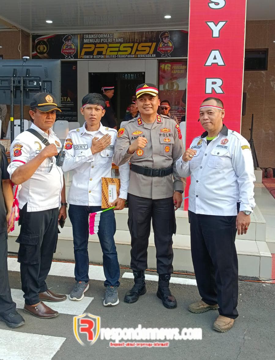 Pimpinan Satkom POKDAR Kamtibmas bhayangkara Family dan Jajaran Pokdarkamtibmas Resor Subang Hadiri Apel Kebangsaan Jabar