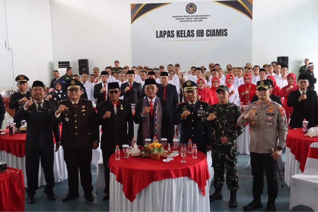 Kapolres Ciamis Hadiri Pemberian Remisi Umum HUT Ke-81 Kemerdekaan RI bagi Warga Binaan Lapas Kelas IIB Ciamis