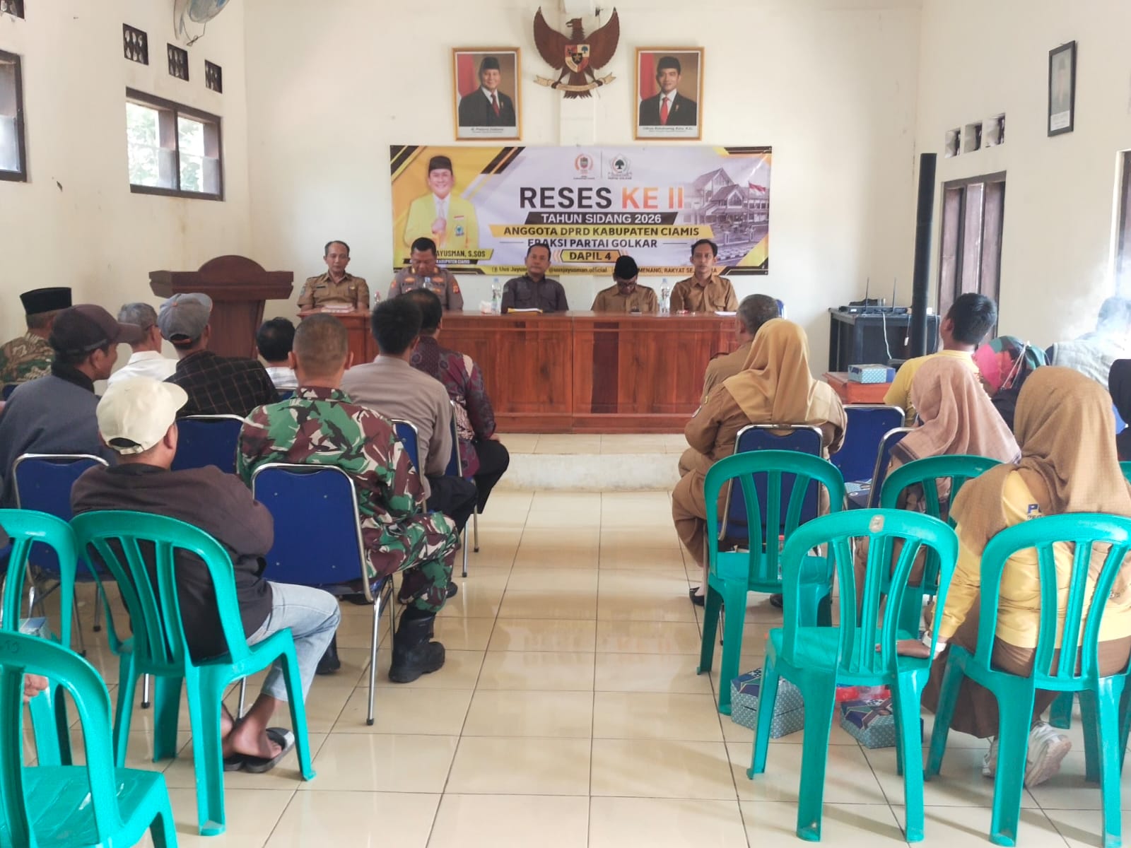 Polsek Cisaga Hadiri Reses DPRD, Perkuat Sinergi dan Sampaikan Pesan Kamtibmas kepada Masyarakat