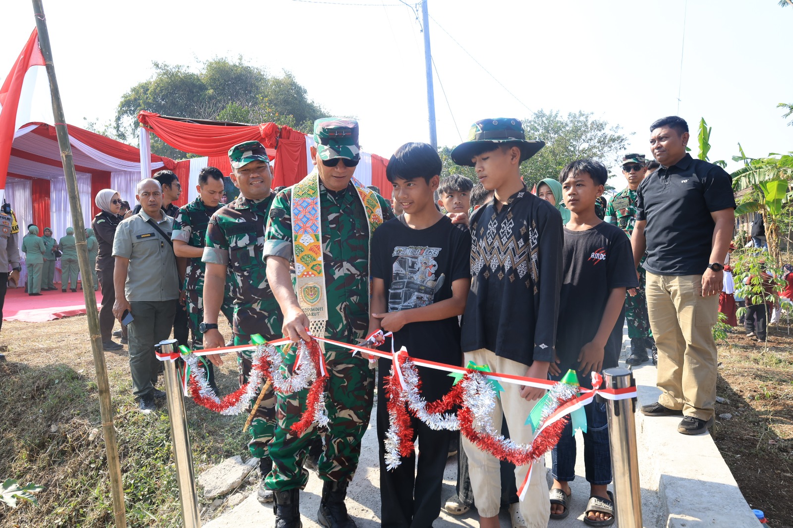 Dandim 0611/Garut Pastikan Sumur Bor di Banyuresmi Beri Manfaat Nyata untuk Warga