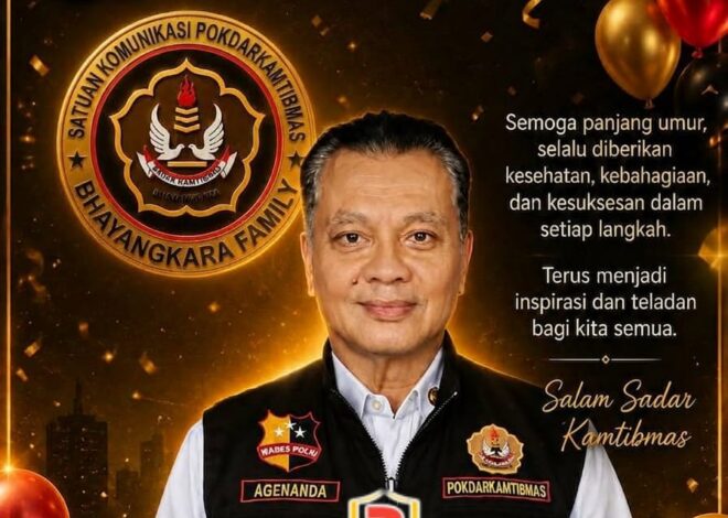 Pokdarkamtibmas Bhayangkara Family Ucapkan Selamat Ulang Tahun untuk Ketua Umum POKDAR Nasional Agenanda Djatmika, SE, MBA