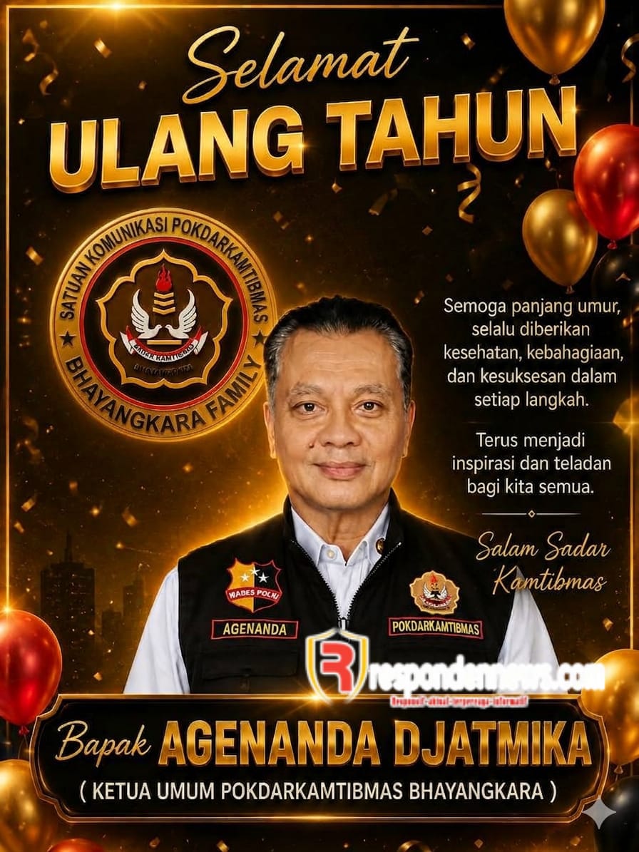 Pokdarkamtibmas Bhayangkara Family Ucapkan Selamat Ulang Tahun untuk Ketua Umum POKDAR Nasional Agenanda Djatmika, SE, MBA