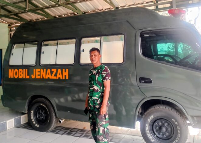 Ringankan Beban Keluarga Berduka, Ambulans Jenazah Koramil Cibadak Siap 24 Jam