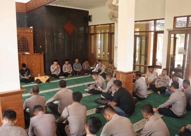 Polres Ciamis Perkuat Integritas Personel melalui Binrohtal, Tanamkan Nilai Ibadah, Kepedulian dan Keamanan