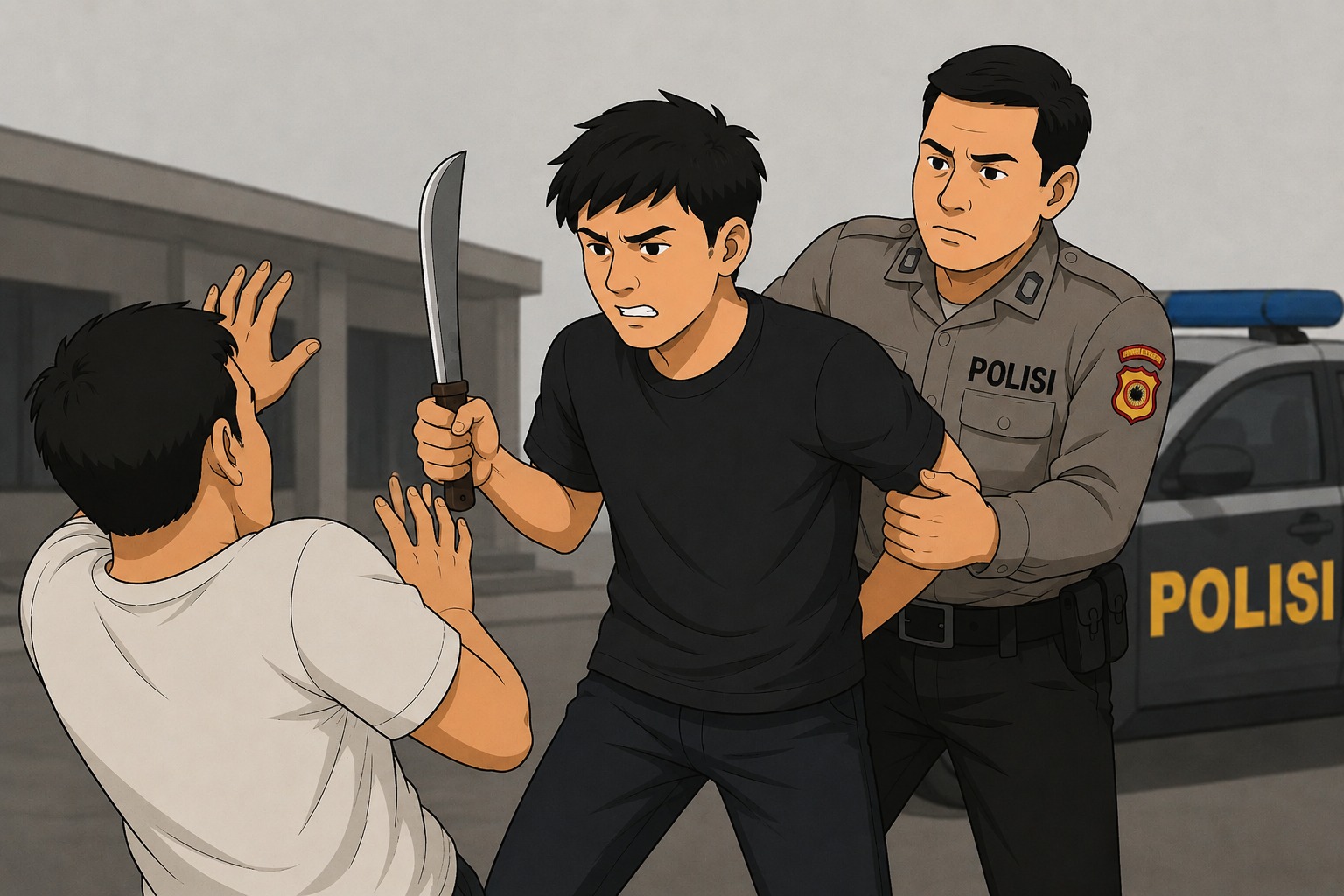 Tusuk Korban dengan Golok, Pria di Palabuhanratu Diamankan Polisi