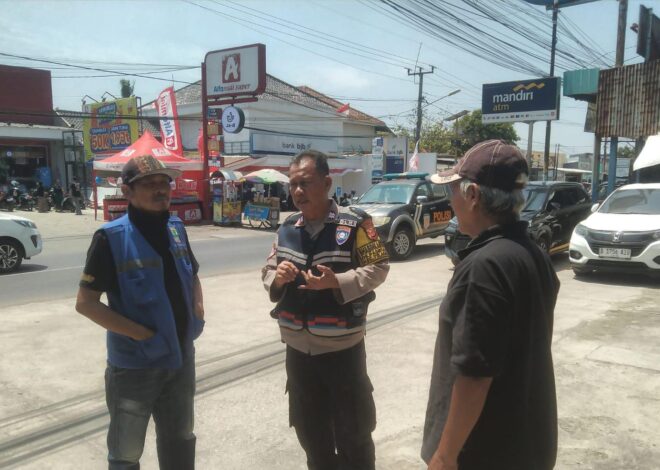 Ciptakan Kondusifitas Lingkungan, Polsek Telagasari Sebar Himbauan Kamtibmas