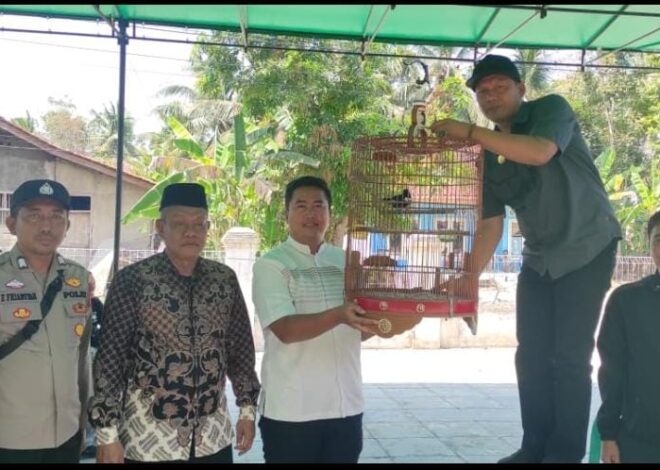 Polsek Lakbok Pastikan Kontes Burung Kicau Berlangsung Aman, Polisi Perkuat Pesan Kamtibmas