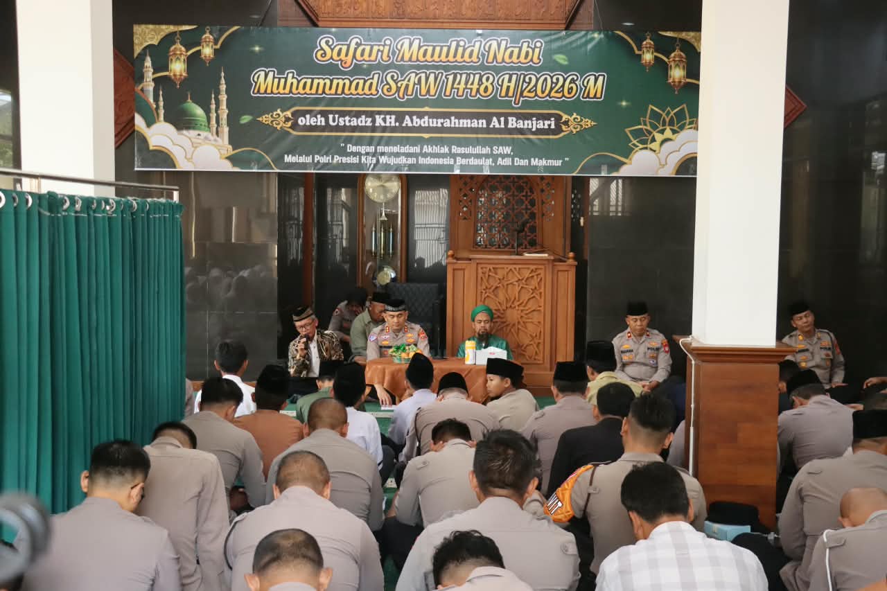 Polres Ciamis Gelar Safari Maulid Nabi Muhammad SAW, Tanamkan Keteladanan Rasulullah dalam Pelaksanaan Tugas Polri
