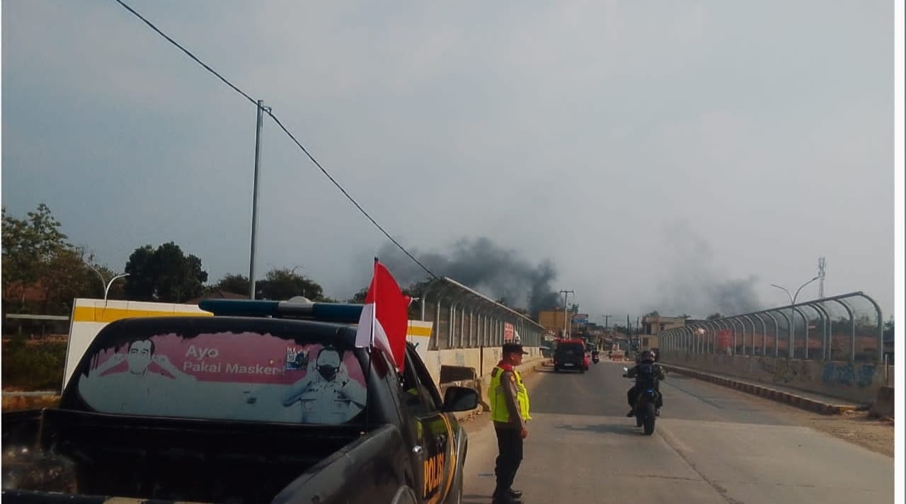 Polsek Pangkalan Konsisten Laksanakan Patroli Wilayah, Pelihara Situasi Kamtibmas di Lokasi Proyek Tol Japek 2