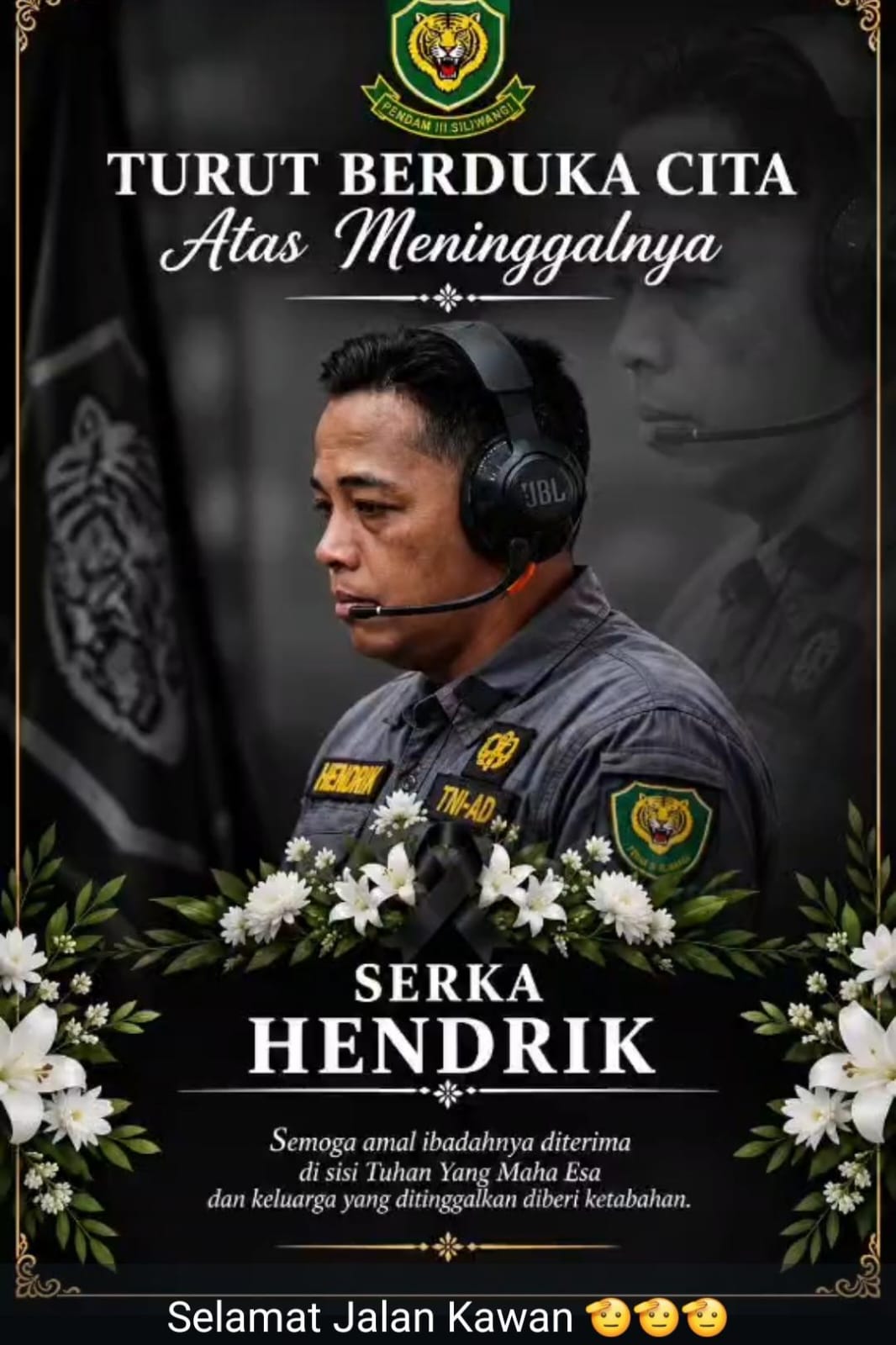 Anggota Laknis Serka Hendrik Taurus Meninggal Dunia di RS Dustira