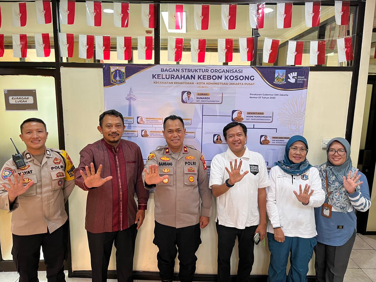 Kapolsek Kemayoran Temui Lurah Kebon Kosong, Perkuat Kolaborasi Jaga Keamanan