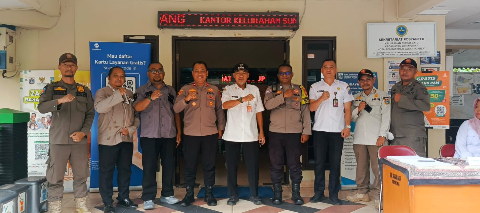 Kapolsek Kemayoran Rangkul Tiga Pilar Sumur Batu, Perkuat Kepedulian untuk Keamanan Warga