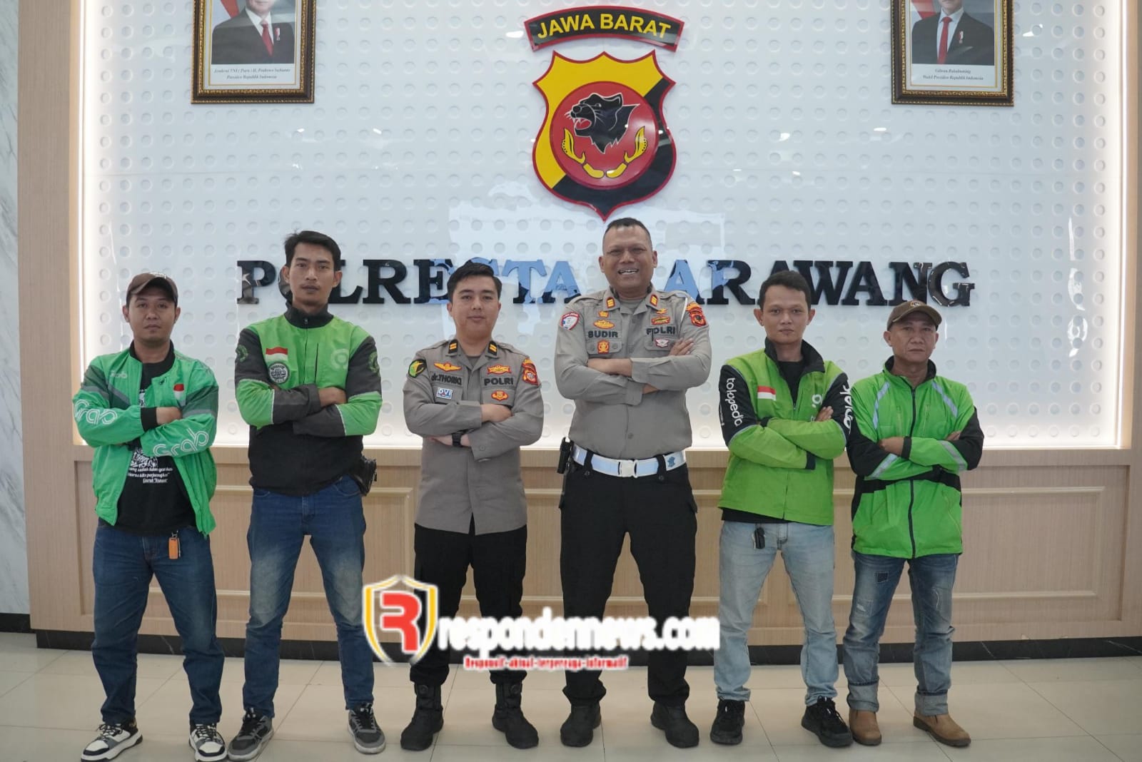 Polresta Karawang Perkuat Keselamatan Ojol Kamtibmas Lewat Safety Riding dan PPGD