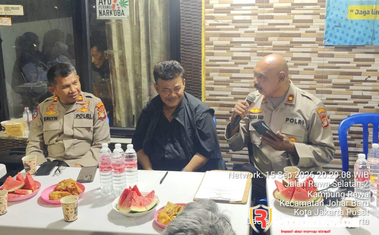 Pokdarkamtibmas Johar Baru Rangkul Polsek, Perkuat Sinergi Jaga Kamtibmas di Kampung Rawa