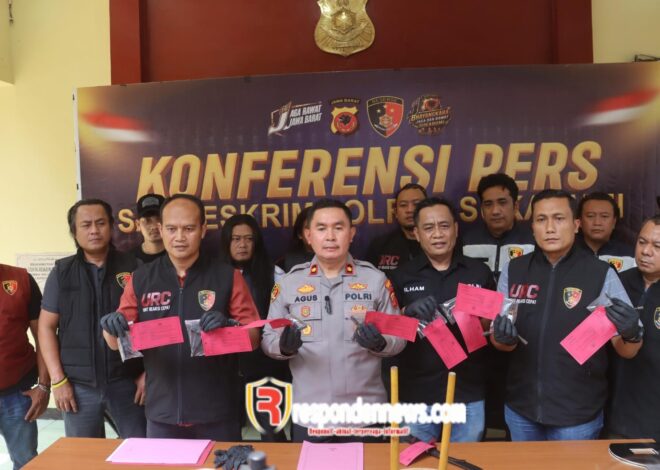 Polres Sukabumi Amankan 61 Motor dari 6 Kelompok Pelaku Pencurian