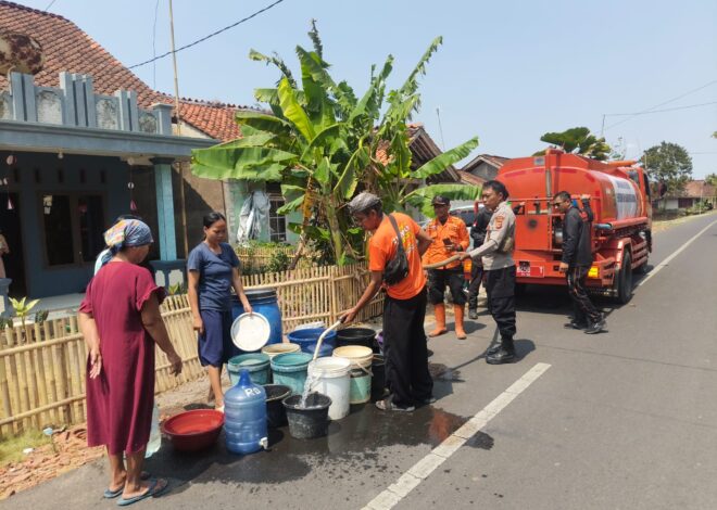 Polsek Lakbok Monitor Penyaluran Air Bersih, Pastikan Bantuan Tepat Sasaran bagi Warga Terdampak Kekeringan