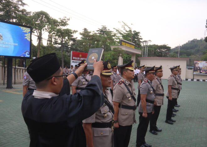 Rotasi Jabatan Polres Sukabumi, Sejumlah PJU dan Kapolsek Jajaran Berganti