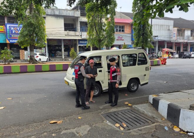 Sat Samapta Polres Ciamis Patroli Cegah Premanisme di Terminal Ciamis