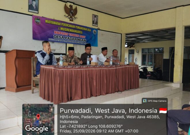 Bhabinkamtibmas Polsek Lakbok Kawal Musrenbangdes RKPDes 2027 Desa Padaringan